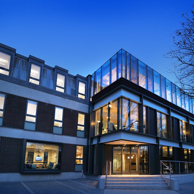 Bidwell House, the headquarters of Property Consultancy Bidwells, in Trumpington, Cambridge