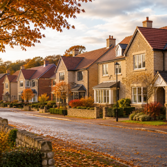 Image of autumnal street